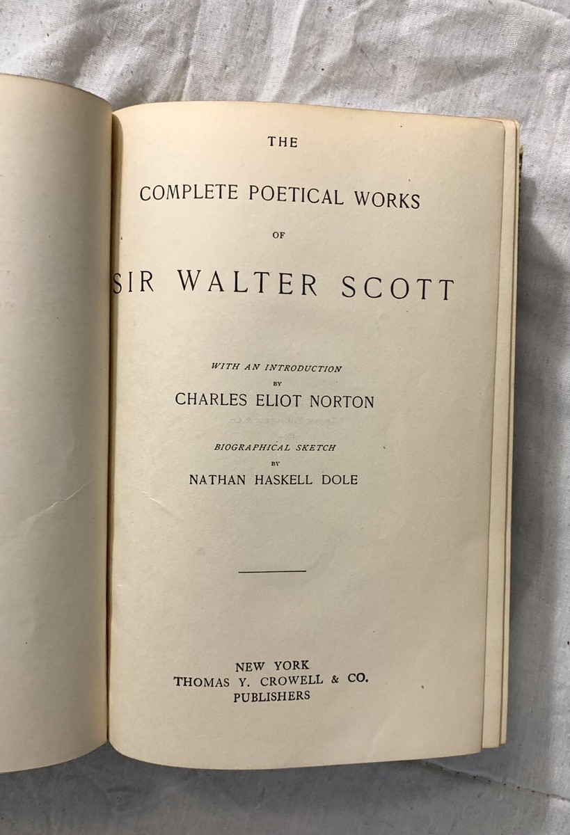 【アンティーク】The Poetical Works Of Sir Scott The Poetical Works of Sir Walter Scott - The First Edition