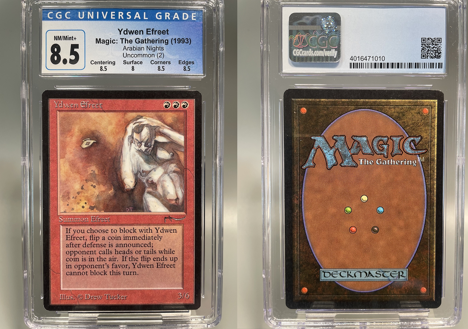 Ydwen Efreet - CGC 8.5 #4016471010 Graded - Arabian Nights - MTG Seattle