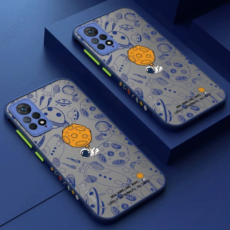 Astronaut Matte Hard Case For Xiaomi Redmi Note 13 12 Pro Mi 14T Pro Phone Cover - Image 2 of 4