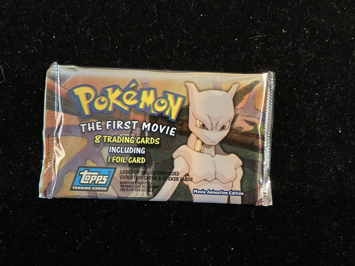 pokemon first movie booster pack Pokemon The First Movie 1999 Topps Blue Logo Booster Box – TBC Games