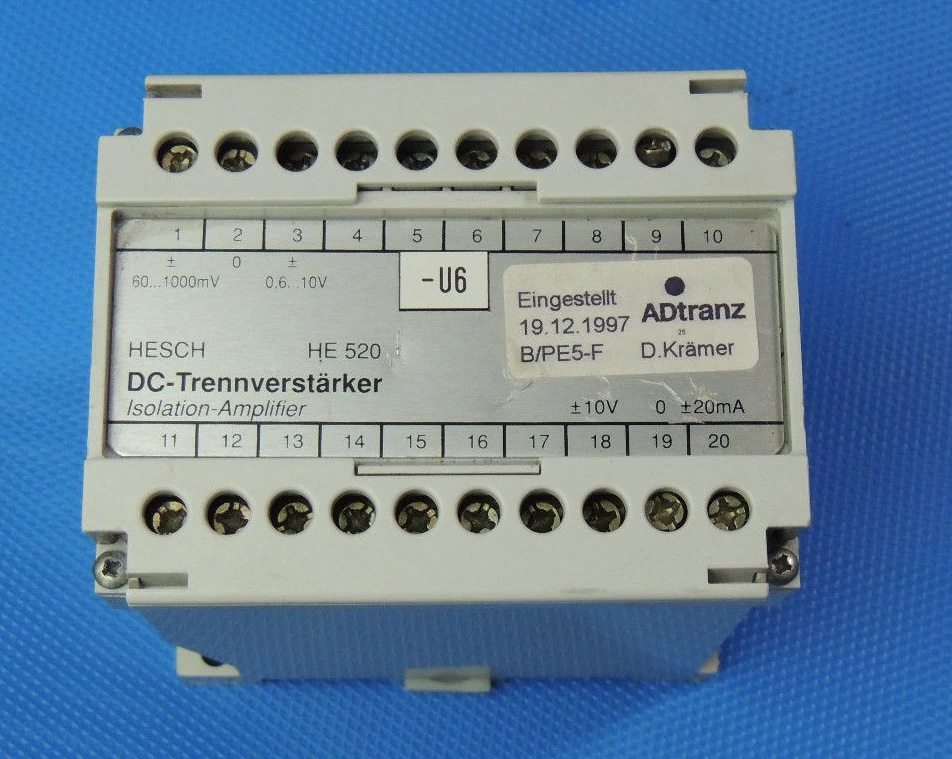 HESCH HE520 Knick DC-Trennverstärker Inkl. MwSt - Bild 3 von 4