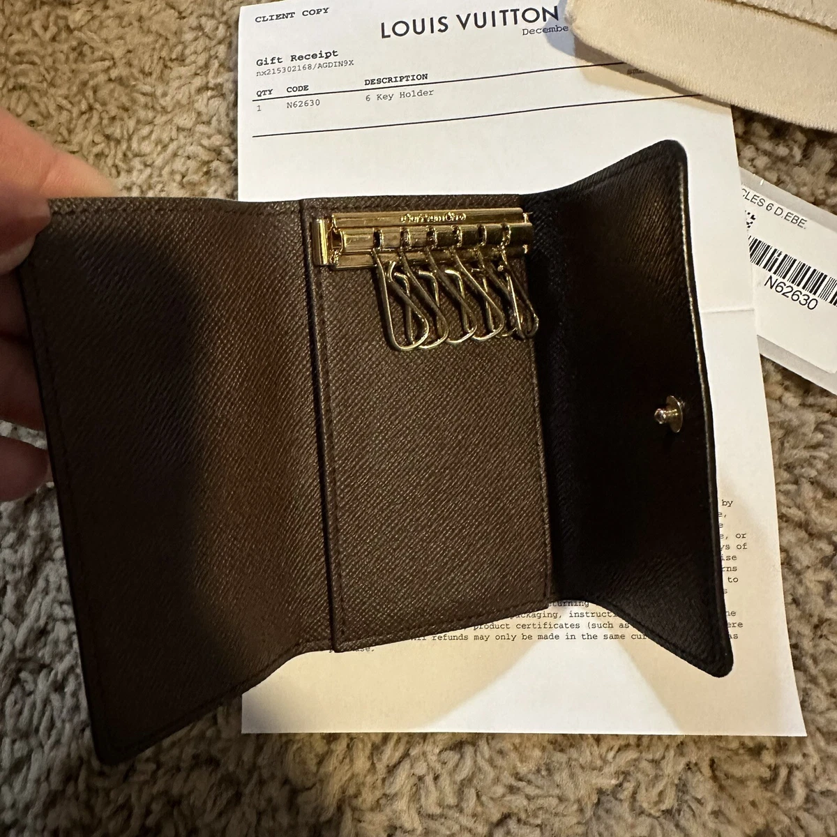 louis vuitton six ring key holder