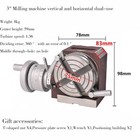 New Listing3" Milling Machine-Horizontal/Vertic al - Dual-purpose Indexing Disc-Rotary Table