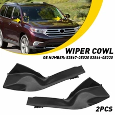 Pair Front Windshield Wiper Cowl Cover Panel NEW For Toyota Highlander 2008-13 H