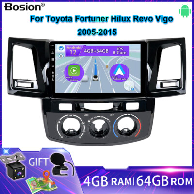 Carplay Car Stereo Radio GPS Navi For Toyota Fortuner Hilux Revo Vigo 2005-2015