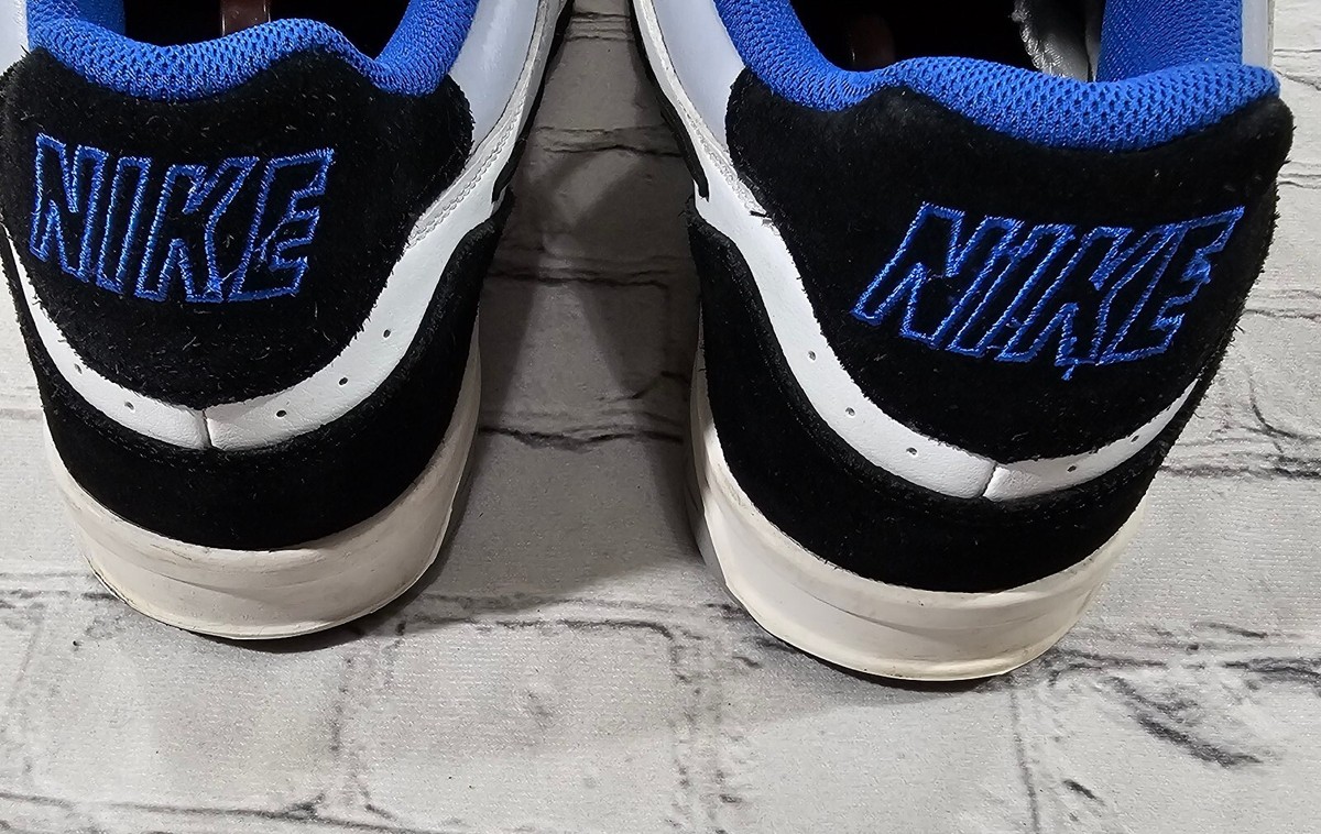 Nike 6.0 Zoom Air Skate Shoes Black White Sneakers Mens Size 11 Y2K Nike MENS 12 Air Zoom Oncore 6.0 Skate Shoes White Blue  main image 4