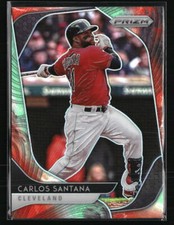 Carlos Santanta 2020 Panini Prizm Cosmic Haze #147 Baseball Card