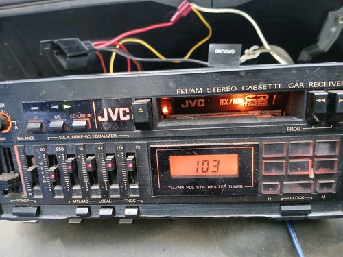 Vtg. JVC KS-RX710J FM/AM Stereo cassette Car Receiver Graphic Equalizer. Works! - Picture 12 of 14