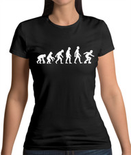 Evolution Of Man Roller Derby - Womens T-Shirt - Skater Skating Skate Skates