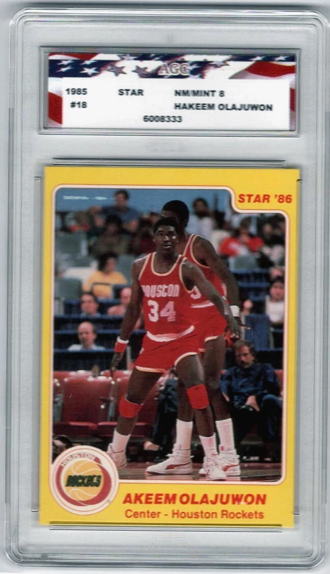 1985-86 Star - Hakeem Olajuwon #18 for sale | eBay