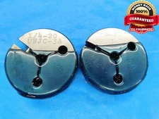 1/4 20 UNJC 3A MODIFIED THREAD RING GAGES .25 GO NO GO P.D.'S = .2154 & .2147