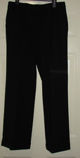 NEW Lauren Ralph Lauren Black Wide Leg Wool Blend Dress Pants Slacks Trousers 12