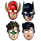 Justice League Party Supplies Paper Masks Loot Party Favours 8 Pack Flash Batman