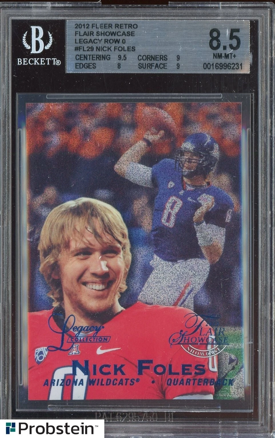 Nick Foles Fleer Retro Flair Showcase Legacy Row 0 #FL29 Base