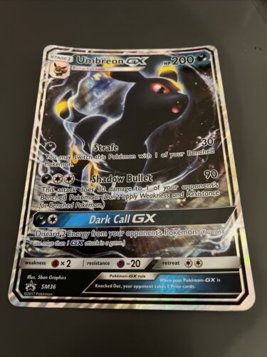 Pokemon Card Umbreon GX SM36 Black Star Promo Jumbo Light Play - Photo 1/3