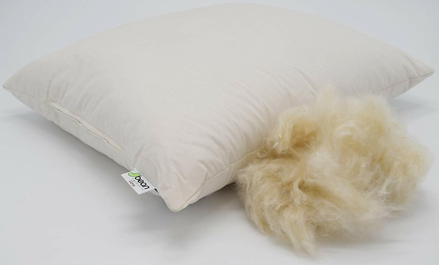 Kapok Bed Pillows, 100 Organic, All Sizes Made in USA, Bean Products