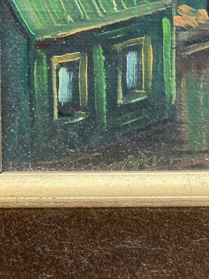 ジョン・ヘンリー・トワックトマン、「CANAL SCENE, HOLLAND」 Oil On Canvas By H.J. Topman Amsterdam City Canal Scene