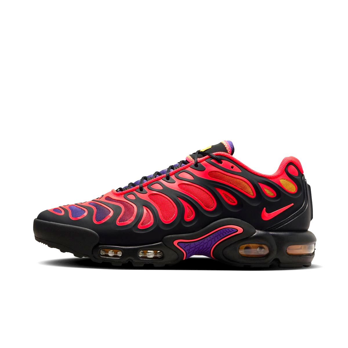 NIB MENS NIKE AIR MAX PLUS DRIFT ALL DAY BLACK RED RUNNING 