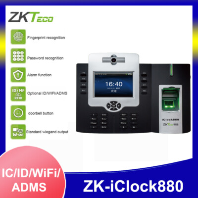 ZKTeco iClock880 3.5'' TFT Fingerprint Time Attendance& Access Control w/ Camera