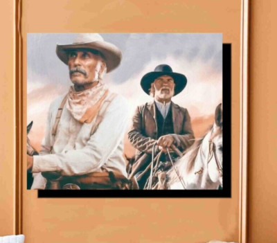 Lonesome Dove Canvas Wrapped Art Oil Painting 16x20 Old WEST Cowboy movie