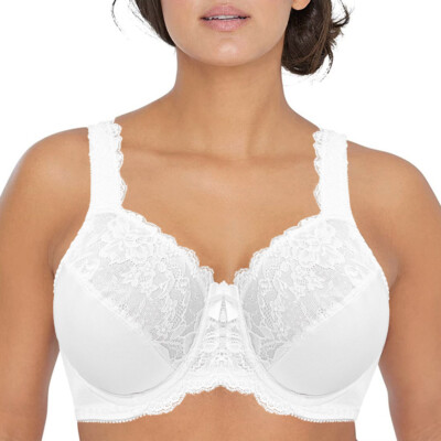 Bügel BH weiß grau soft große Cup Größen Übergröße Damen Dessous Unterwäsche