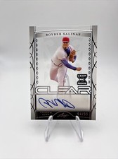 Royber Salinas 2022 Leaf Trinity Clear Auto Autograph XRC #94/99 Athletics