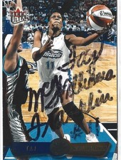 Taj McWilliams-Franklin Autographed 2002 Fleer Ultra WNBA Card Orlando Miracle