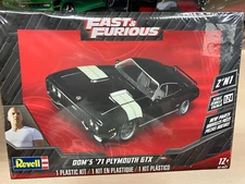 Revell 1/24 scale 1971 Plymouth GTX model car kit - Fast and Furious Dom's GTX