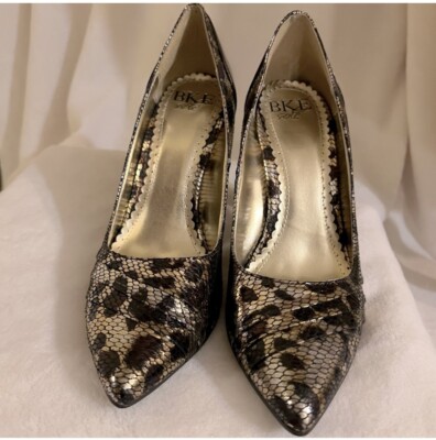 BKE Sequin Prom/formal/homecoming Leopard Heels Size 7.5 New In Original Box