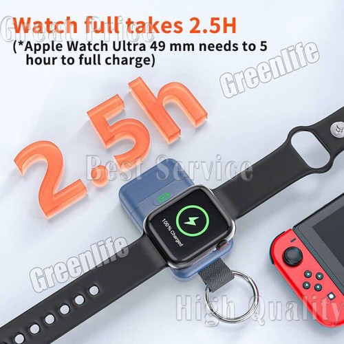 Wireless Charger For Apple Watch Portable Mini Keychain Power Bank Phone Charger - Picture 3 of 17
