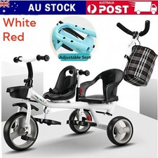 Child Tricycle Bike Twin Trike Baby Walker Kids Stroller Toddler Ride On Toy