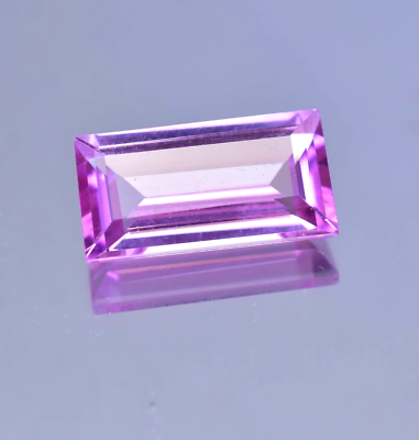 Magnifique Saphir Rose Naturel En Taille Baguette - 4.60 Carats - Certifié AGL - Origine Sri Lanka - Couleur Rose, Pureté Eye Clean