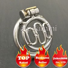 Stainless Steel Male Chastity Device Pocket-Size Cage Men Metal Lock Belt NEW