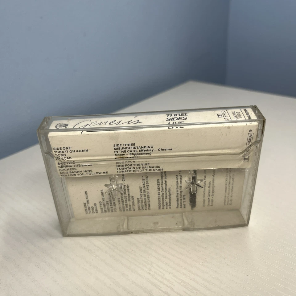 Genesis, Three Sides Live Cassette Tape (1982 ) Charisma/ Virgin Label 1982 - Image 3 of 3