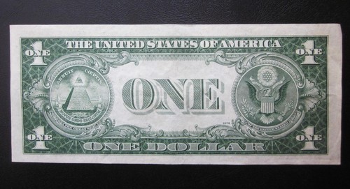 1935 E $1 SILVER CERTIFICATE ONE DOLLAR BANKNOTE XF/AU US NOTE M 44920280 H - Picture 2 of 2