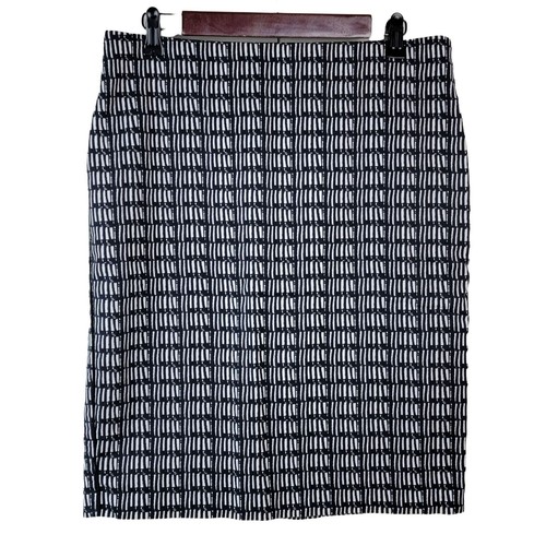Adrianna Papell Rock Damen Gr. XL schwarz weiß Bleistift gerader Rückenschlitz Karriere - Bild 1 von 5