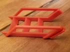 Marx Cape Canaveral Playset Red Ladder Stairs For Control Tower Platform Vtg GC