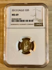 🤩2013 $5 GOLD AMERICAN EAGLE NGC  MS69