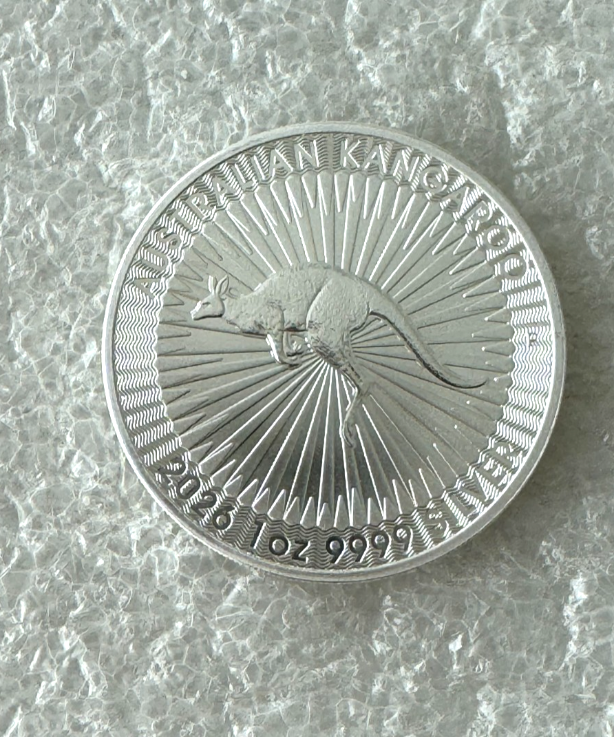 2026 Silver 1 oz Australian Silver Kangaroo $1 Coin .9999 Fine BU Perth Coin