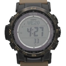 CASIO Pro Trek PRW-35LD-5JF Solar Quartz Men's Watch 44mm Digital Khaki From