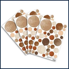 Watercolor Boho Polka Dots Wall Decals Kids Nursery Bedroom Sticker Peel & Stick