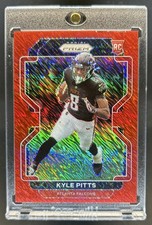 2021 Panini Prizm Kyle Pitts RC Red Shimmer Rookie #/35 Falcons