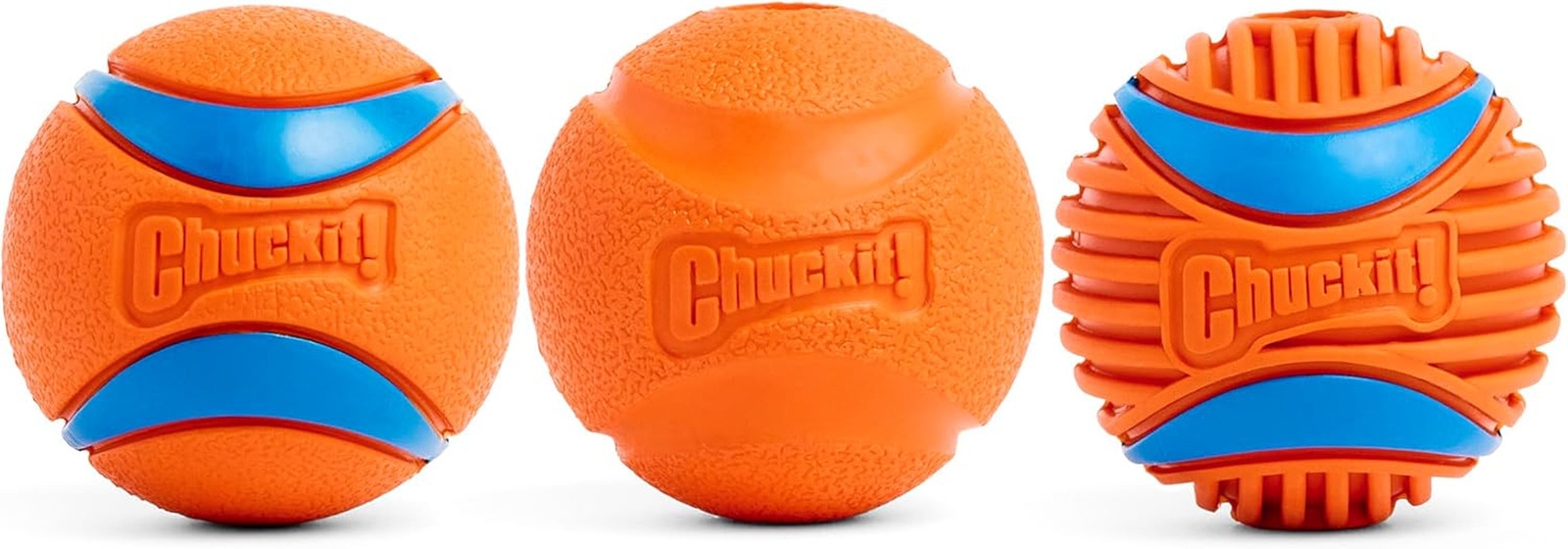 Chuckit! High-Bounce Dog Balls - Durable Fetch Toys, Set of 3, Medium Size
