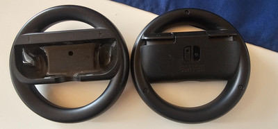 2x Original Nintendo Switch Wheel Joy Con Lenkrad (HAC-017) *Schwarz*