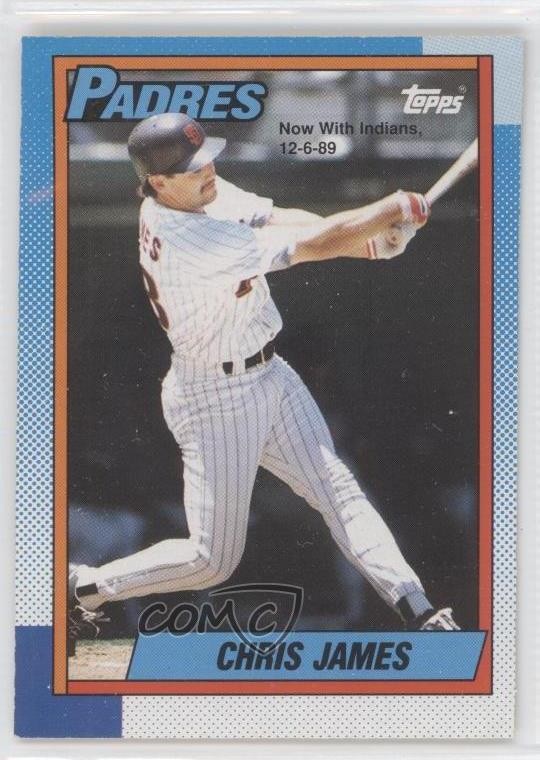 1990 O-Pee-Chee Chris James #178 d9l