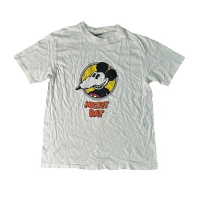 Vintage Mickey the Rat T-Shirt Mens L Robert Armstrong Hanes White Rare