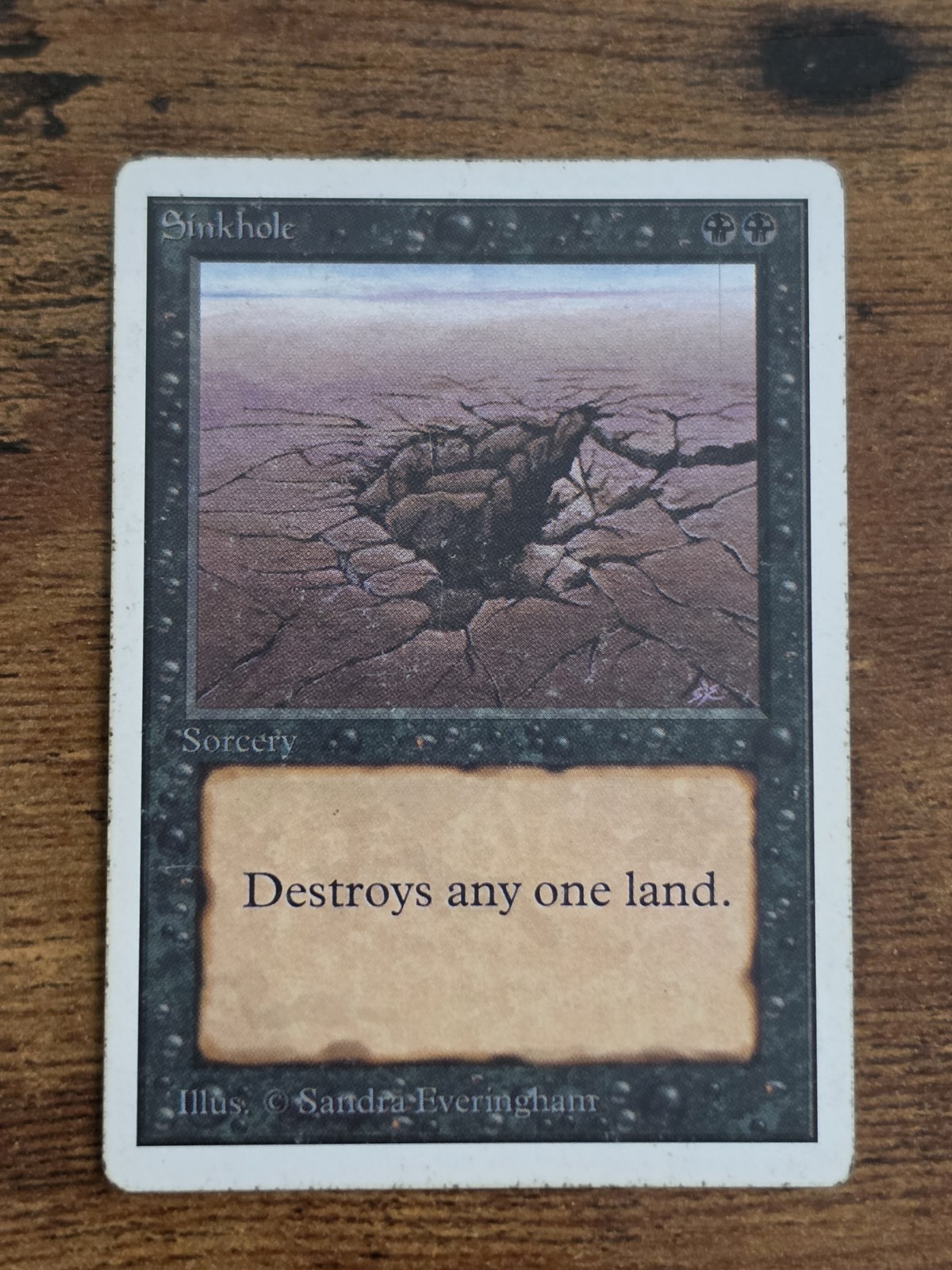 MTG Sinkhole ⭐Unlimited Edition (2nd Edition) ⭐HP/MP- 10 HQ PICS! ⭐1993 Magic