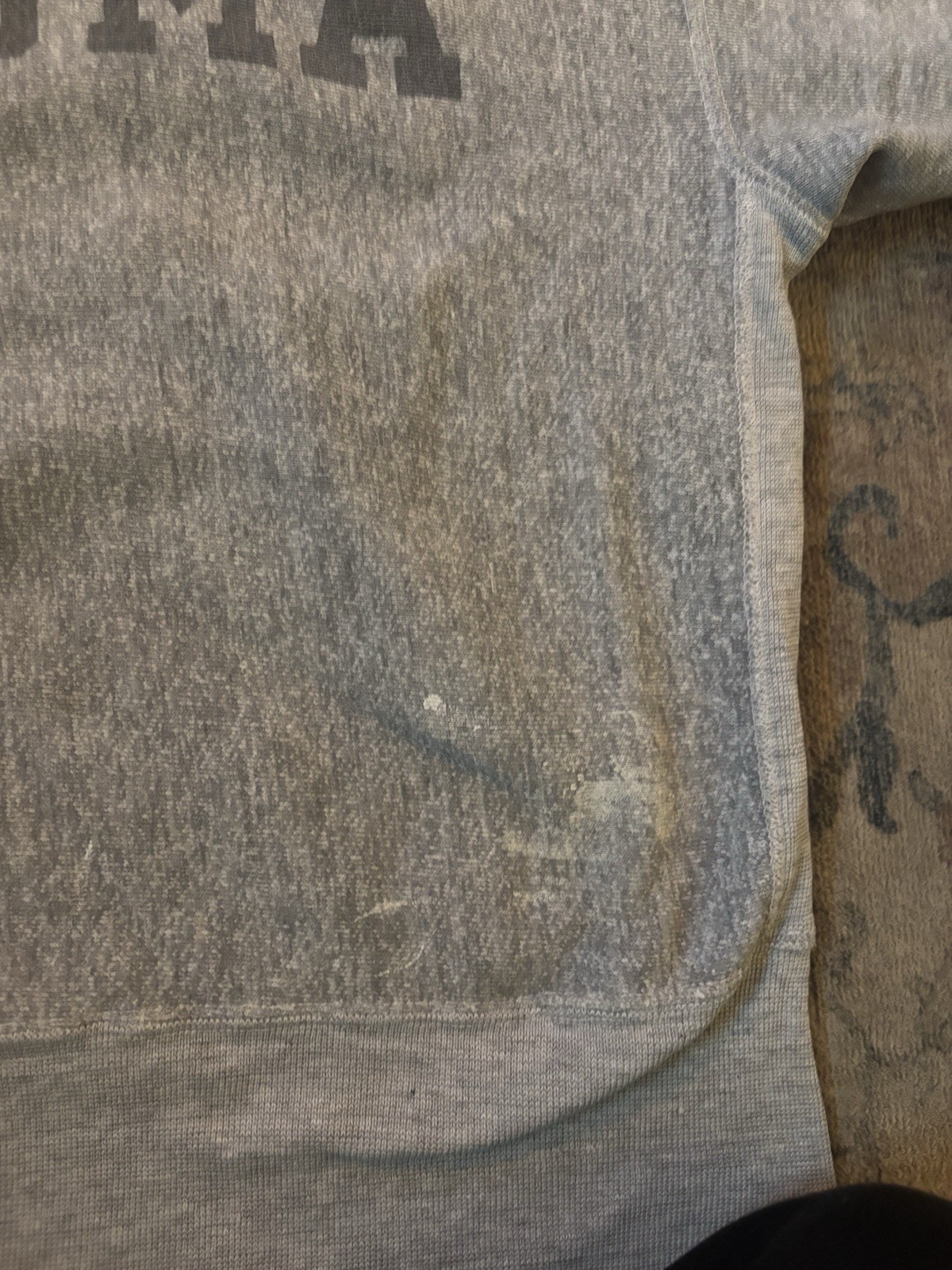 70s Champion Reverse Weave USMA Gray Graphic Print Cr… - Gem