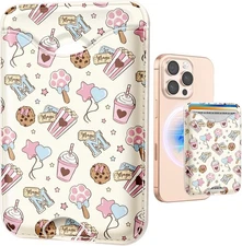 Shorogyt Compatible with Magsafe Wallet Magnetic Card Holder - Phone Wallets Cut