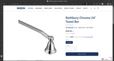 Moen 24 Inch Towel Bar YB8224CH  Rothbury - C...